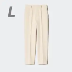 【美品】スマートアンクルパンツ　ナチュラル　L　ユニクロ