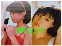 聖子ちゃんポスターパネル 松田聖子＜木製フレーム 大型パネル＞◇縦約57㎝×横約40㎝×厚さ