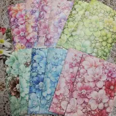 平袋 フラワー6種柄 12枚