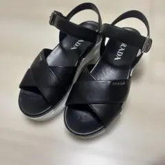 PRADA プラダ サンダル ブラックのサムネイル