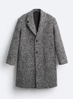 ザラZARA ブークレ　テクスチャーコート オーバーサイズ