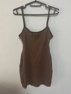 H&M ブラウン スリップキャミソール Sのサムネイル
