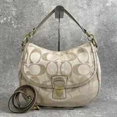 COACH シグネチャー ワンショルダーバッグ レザー ワンハンドル 1850 
