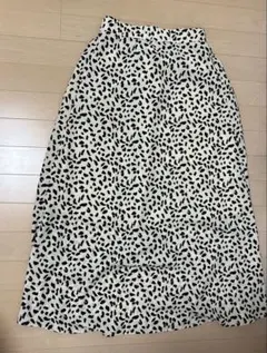 GRLレオパード ロングスカート