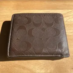 COACH NEWYORK コーチ 折り財布 ブラウン