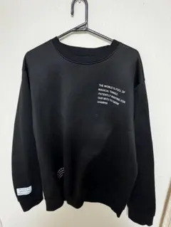 ブラック スウェット トレーナー