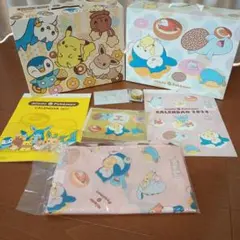 お値下げ ミスド福袋箱 ポケモン 2022年. 2024年と未使用品グッズ６点