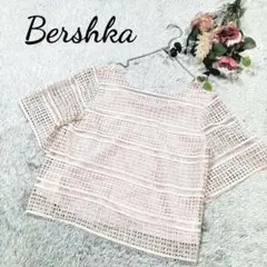 【BERSHKA】女裝 上衣 蕾絲 薄紗 短袖 S碼