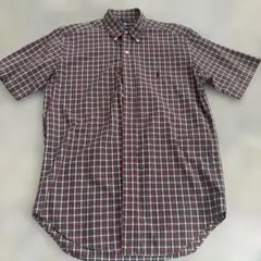 ラルフローレン半袖チェックシャツ 赤と白