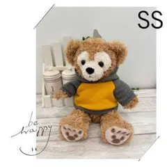 パーカー マスタード×グレー☆ダッフィーSS シェリーメイSS☆ハンドメイド洋服