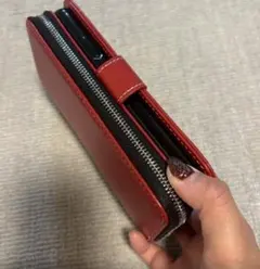 SO52C ケース 手帳カバー Xperia10IV 赤 レッド 財布付き