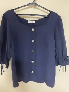 ByeBye ONEWAY ネイビー　トップス　ブラウス