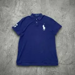 POLO Ralph Lauren ポロシャツ ネイビー ビッグポニー XXL - メルカリ