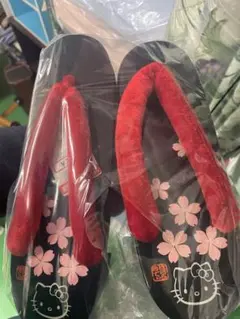 ハローキティ 草履 桜柄 未使用