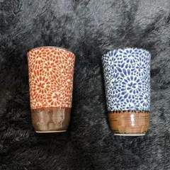 即購入ok有田焼 湯飲み 2個セット 花柄