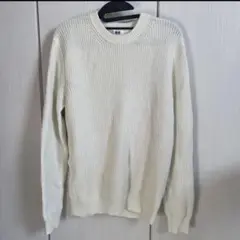 UNIQLO 白ニットセーター　メンズL
