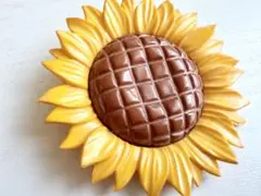 年代物 当時物 未使用 日本製 向日葵 花 ひまわり vintageブローチ