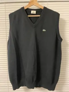 LACOSTE Vネック ニットベスト Lサイズ