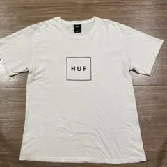 HUF ハフ ボックスロゴ Tシャツ L ホワイト 白 コットン100% 定番のサムネイル