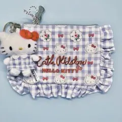 CathKidston×HelloKitty フリルティッシュポーチ マスコット - メルカリ