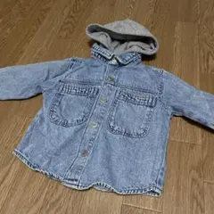 ZARA フード付きデニムジャケット 18-24ヶ月　90せんち