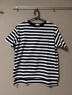 earth music&ecology ストライプ ボーダー Tシャツ 白紺