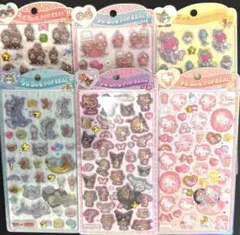 国内正規品　うるちゅるポップシール　まとめ売り　サンリオ　もんちっち　トムジェリ