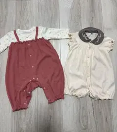 ベビーロンパース2枚セット