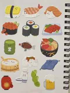 食べ物キャラクターシールセット　ランダム