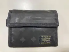 porter 吉田カバン　二つ折り財布 黒 モノグラムパターンのサムネイル