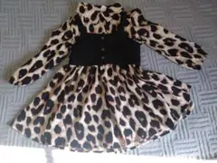 豹柄フレアワンピース