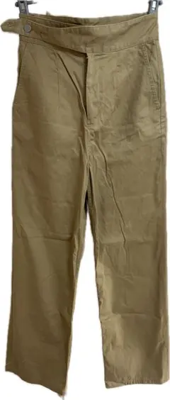 ベージュ コットン カジュアルパンツ