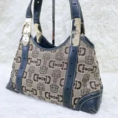 希少✨レア✨グッチ ホースビット柄 キャンバス レザー トート バッグ