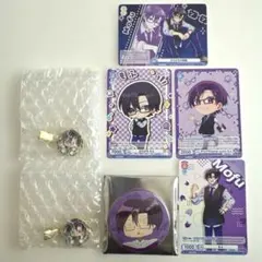 カラフルピーチ　直筆缶バッジ　カード　もふ