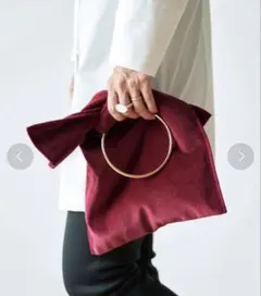 ほぼ新品☆ルレアッシュ　サック・ヌー　ボルドー　ヴェルメイユパーイエナ　五明祐子