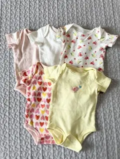 美品　agabang ベビー ロンパース 5点セット 3-6Mのサムネイル