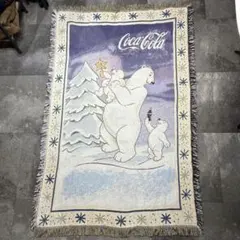 USA古着 ヴィンテージ 大判ラグ 孔雀 ピーコック カラフル vintage