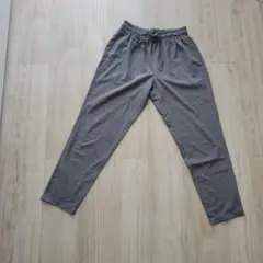 グレー カジュアルパンツ ゴムウエスト