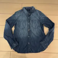 GapKids デニムブルー 長袖シャツ Lサイズ