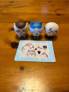 ちいかわココス　ソフビ人形3体セット シール付き