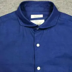 EDIFICE✕TESSITURA MONTI 綿・麻 カッタウェイ L 青のサムネイル