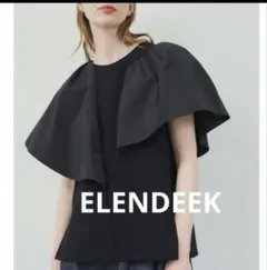 美品✨ELENDEEK ブラック フレアスリーブシャツのサムネイル