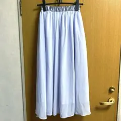 フレアシフォン　ロングスカート M