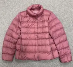 極美品 ユニクロウルトラライトダウンジャケット L くすみピンク