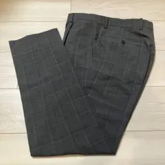 ONLY グレー チェック柄 スラックス パンツのサムネイル