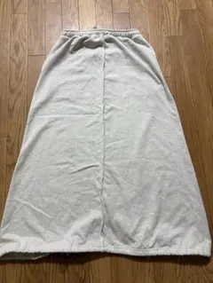 スウェット ロングスカート ドロスト仕様