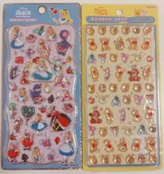 ボンボンドロップシール　プーさん　プチドロ　アリス