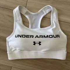 UNDER ARMOUR スポーツブラ SM/ピッチ ホワイト