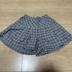 KP ニットプランナー チェック柄 キュロットスカート
