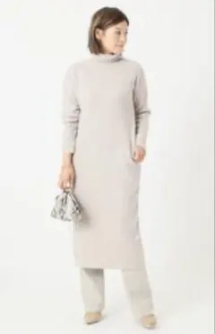 タートルネックワンピース ロングワンピース